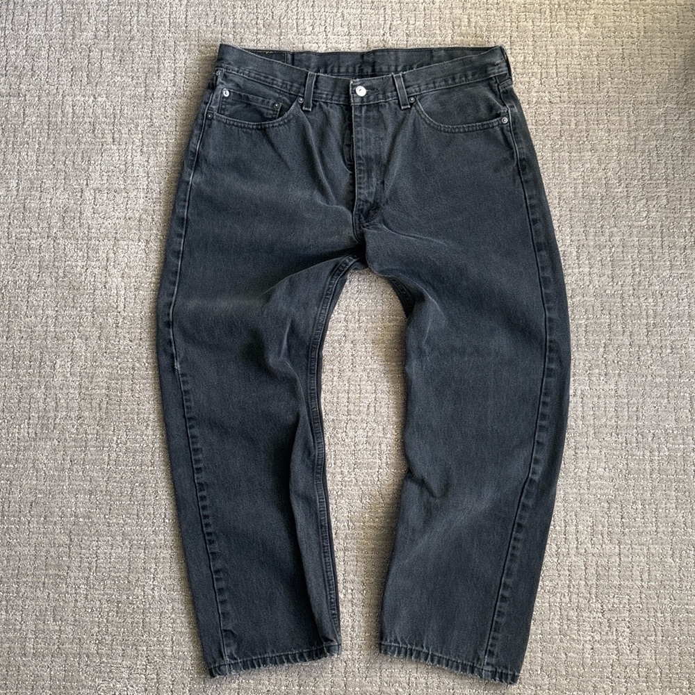 Levi's Men's Dark Gray Relaxed Jeans